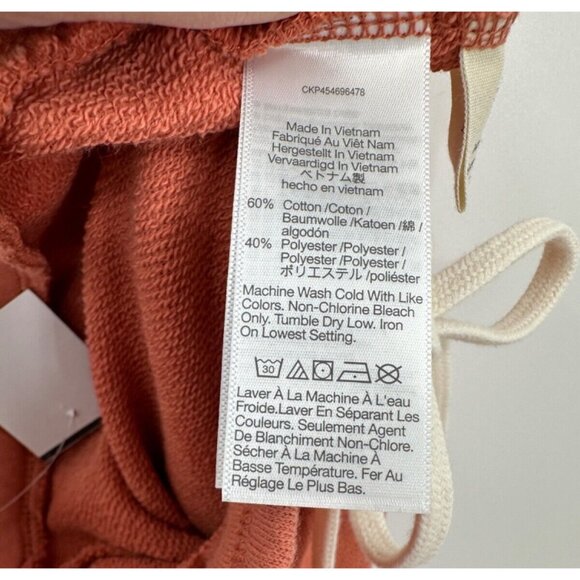 Madewell Classic Sweatpants - Sweet Dahlia - Size M Elastic Waist Drawstring NWT - Picture 3 of 5